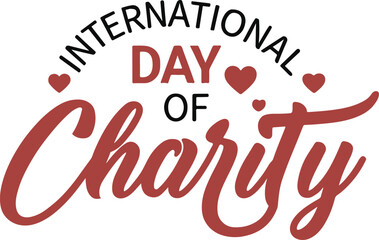 International day of charity vector illustration