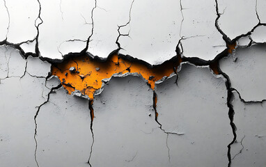 Crack Texture Lines on Transparent Background