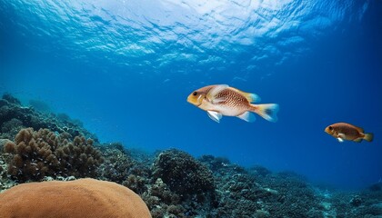 Small transparent background underwater creatures.