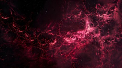 Abstract fractal dark red background, futuristic space texture