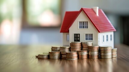 House and money, saving concept