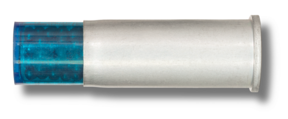 Shadow under a snake round for a 44 caliber handgun