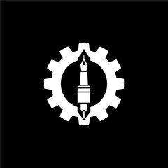 a black background with a white arrow and a picture of a torch and a picture of a torch.