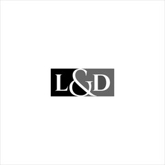 design luxury finance L and D logo design LD vector template