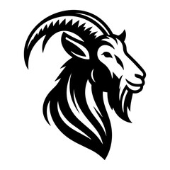 Goat head vector icon