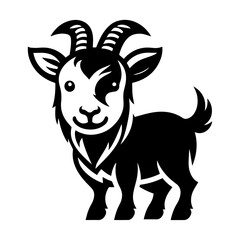 Mini goat vector icon