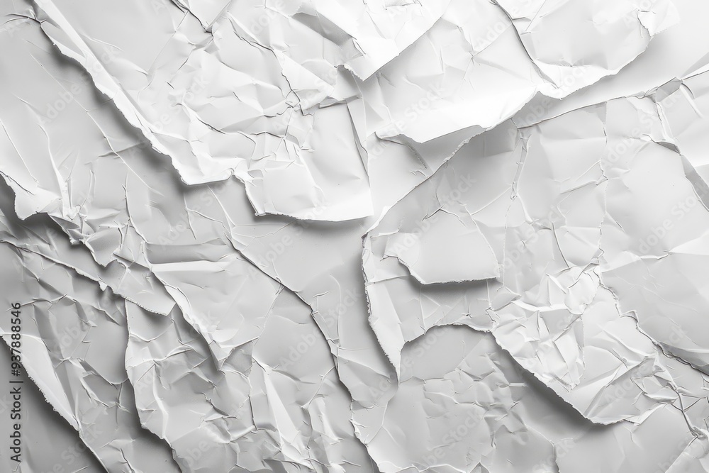 Poster a close-up shot of a white piece of paper with no writing or marks