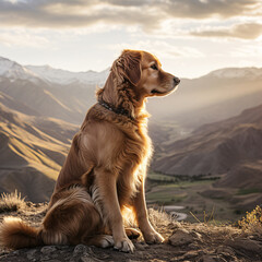Joyful HD Photos of a Happy Golden Retriever in Full Bloom