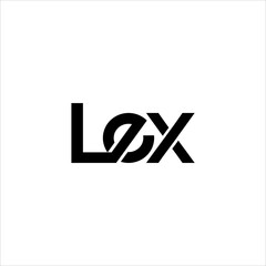 modern design letter LEX logo design vector monogram concept
