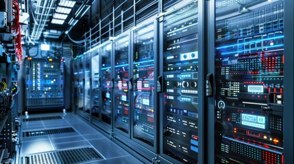 Obraz premium Server Room Interior
