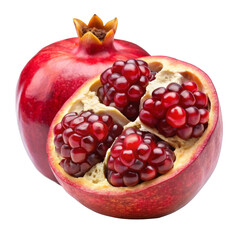 pomegranate isolated on white background