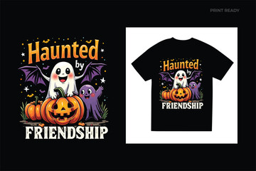 Halloween Friends squad T-shirt design