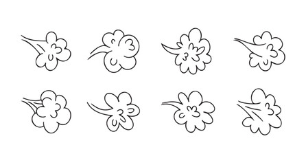 Comic fart cloud. Bad stink balloon. Smoke gas cloud in comic style. Explosion, angry breath.