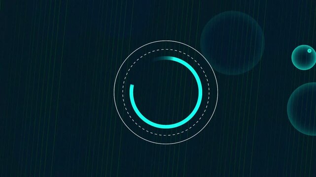 Blue Loading Circle with Ripple and Noise Effects