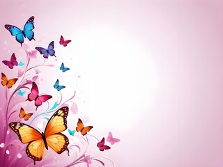 Soft design butterfly beautiful background -1
