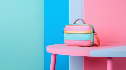 Girls purse on table 