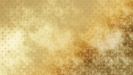 金色の和柄模様・背景