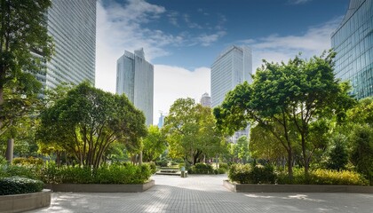 Fototapeta premium Transparent background urban park designs.
