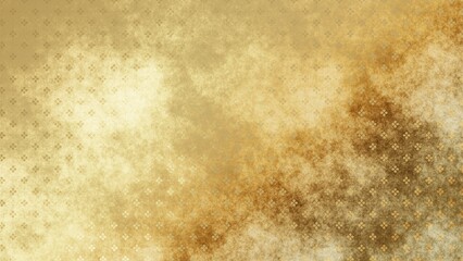 金色の和柄模様・背景