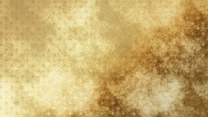 金色の和柄模様・背景