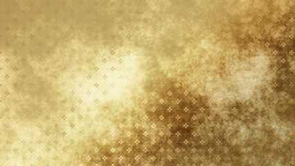 金色の和柄模様・背景