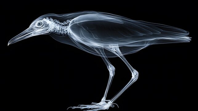 recommend clip art: X-ray Bird Skeleton