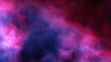 Space illustration with a color glow
