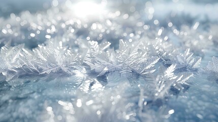 soft ice waves with snowflakes, background wallpaper for mobile app in light blue color, scene evokes coolness and elegance, perfect for product display or packaging design.