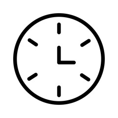 Time line icon. Clock icon. Vector illustration isolated on white background.