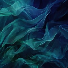 Obraz premium A stunning abstract pattern of flowing waves in shades of blue and green, evoking tranquility and fluidity in design.