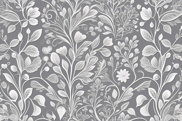 Fototapeta premium seamless floral pattern with flowers