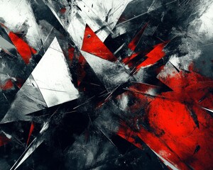 Naklejka premium Fiery heart symbol painted on a black banner, a magical love design