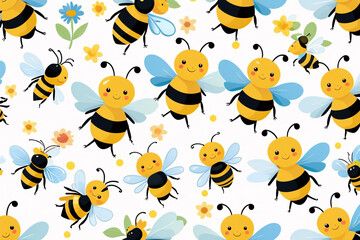 Obraz premium bees and honey