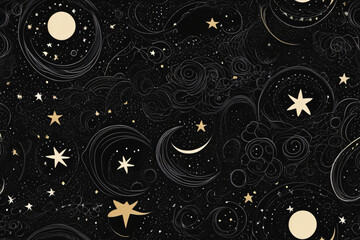 seamless background with stars