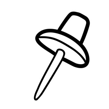 recommend clip art: push pin, thumbtack outline 