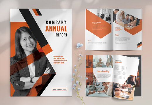Business Conference Agenda Brochure Layout