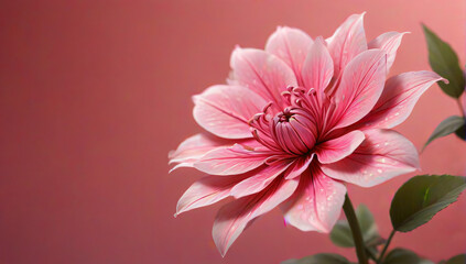 Obraz premium pink and white flower