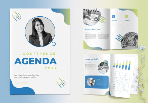 Conference Agenda Layout Design