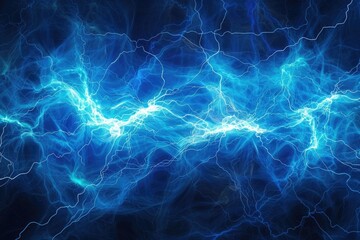Fototapeta premium A dark blue and black background with lightning flashes