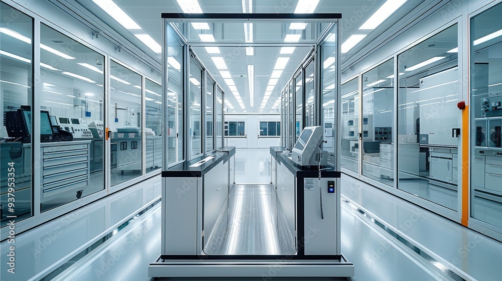 Leinwandbilder An incoming inspection laboratory for electronics device in a modern area. Generative AI.
