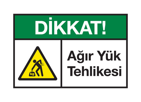 AGIR YUK TEHLIKESI is guvenligi