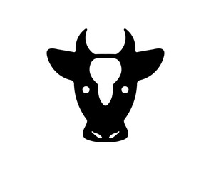 Fototapeta premium Cow head icon.