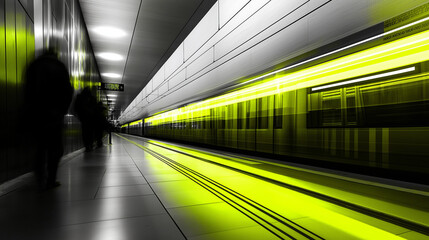 Fototapeta premium Modern train platform