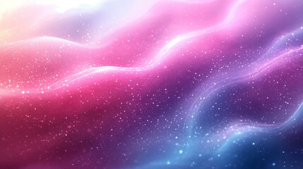 Abstract Light Gradient Banner with Grainy Pink, Blue, and White Background and Glowing Purple Stripes - Generative AI