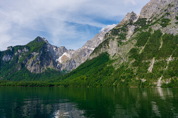 Fototapeta premium View of Lake Königssee in Bavaria, Germany.