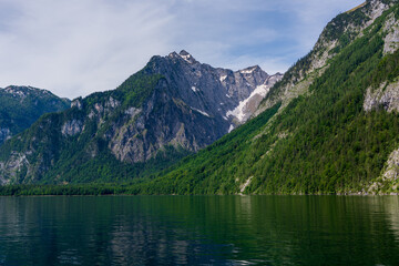 View of Lake K&ouml;nigssee in Bavaria, Germany.