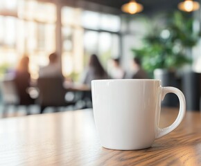 Fototapeta premium Morning coffee at a cozy cafe with friends engaging in conversation