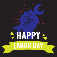 Labor Day Typography T Shirt Design 