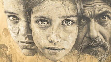 Three Generations, Three Faces, Three Stories