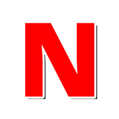 3d Letter N